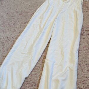 Staud Wide Leg Plated Pants- Size 4